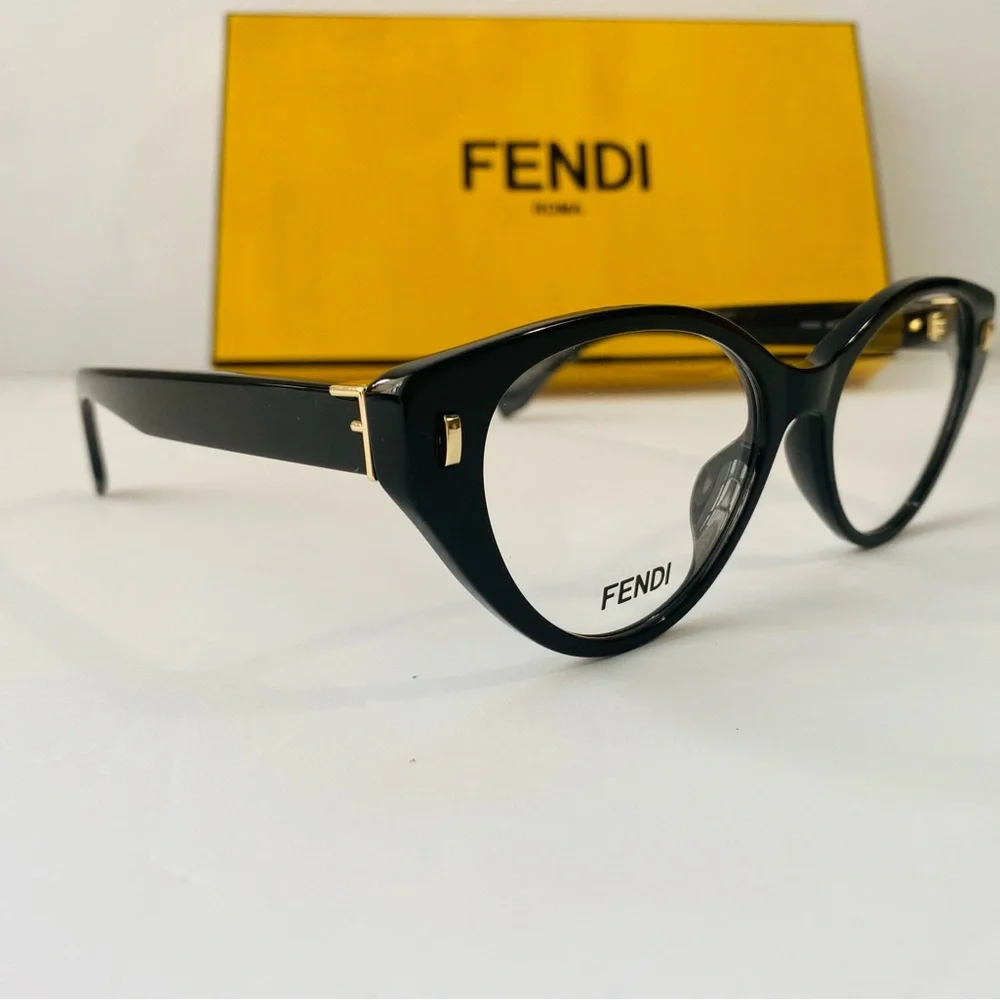 New FENDI Demo Cat Eye Ladies Eyeglasses